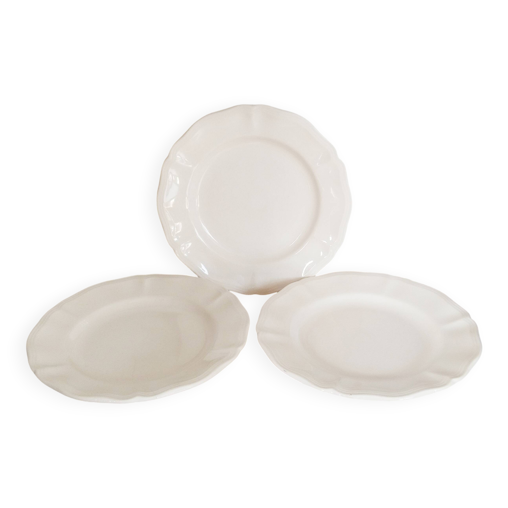 Dessert plates in Terre de Fer earthenware from Sarreguemines