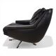 ESA 802 Black Leather Lounge Chair by Werner Langenfeld, 1970