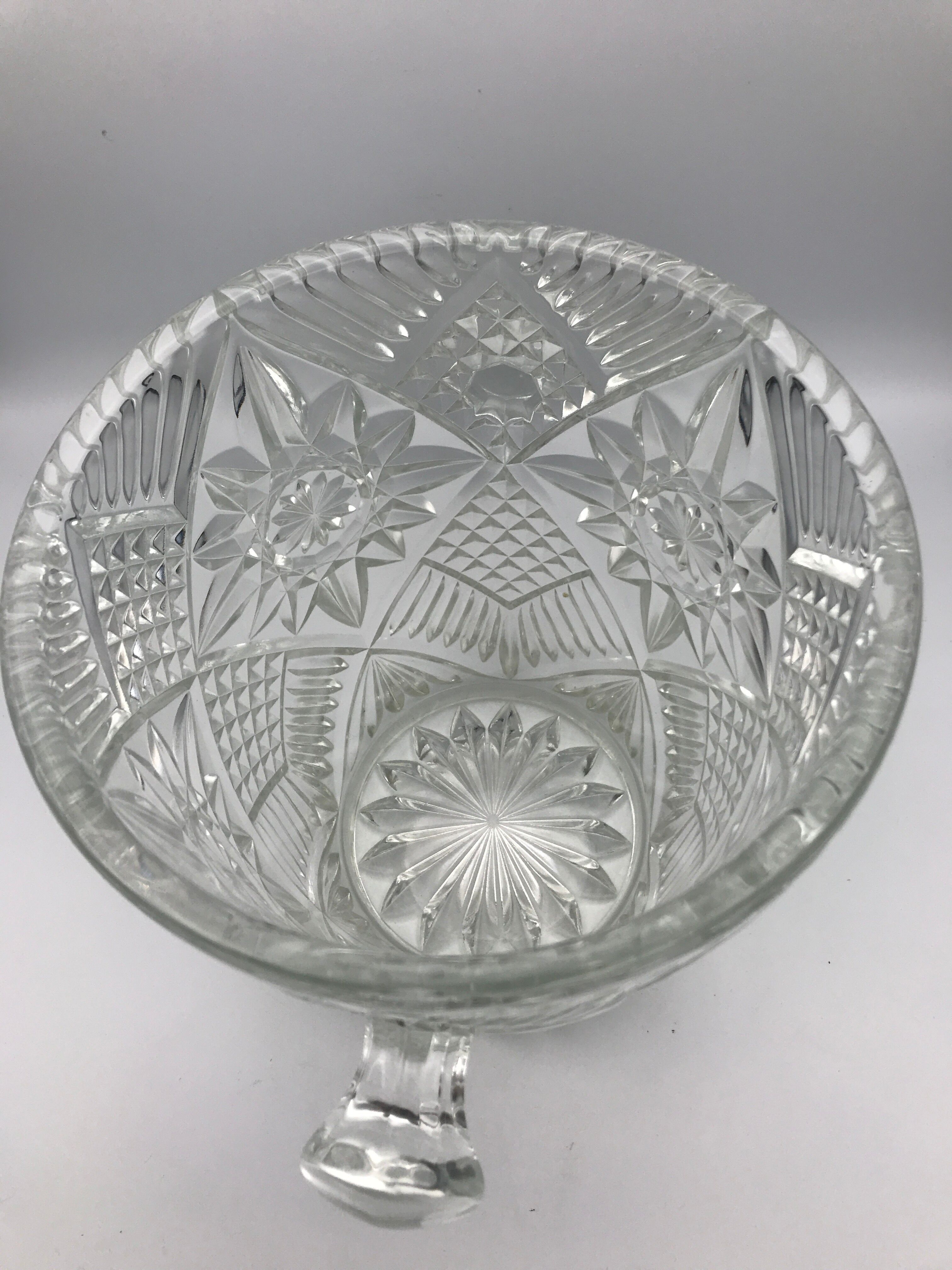 Champagne bucket in glass or crystal called bohemian