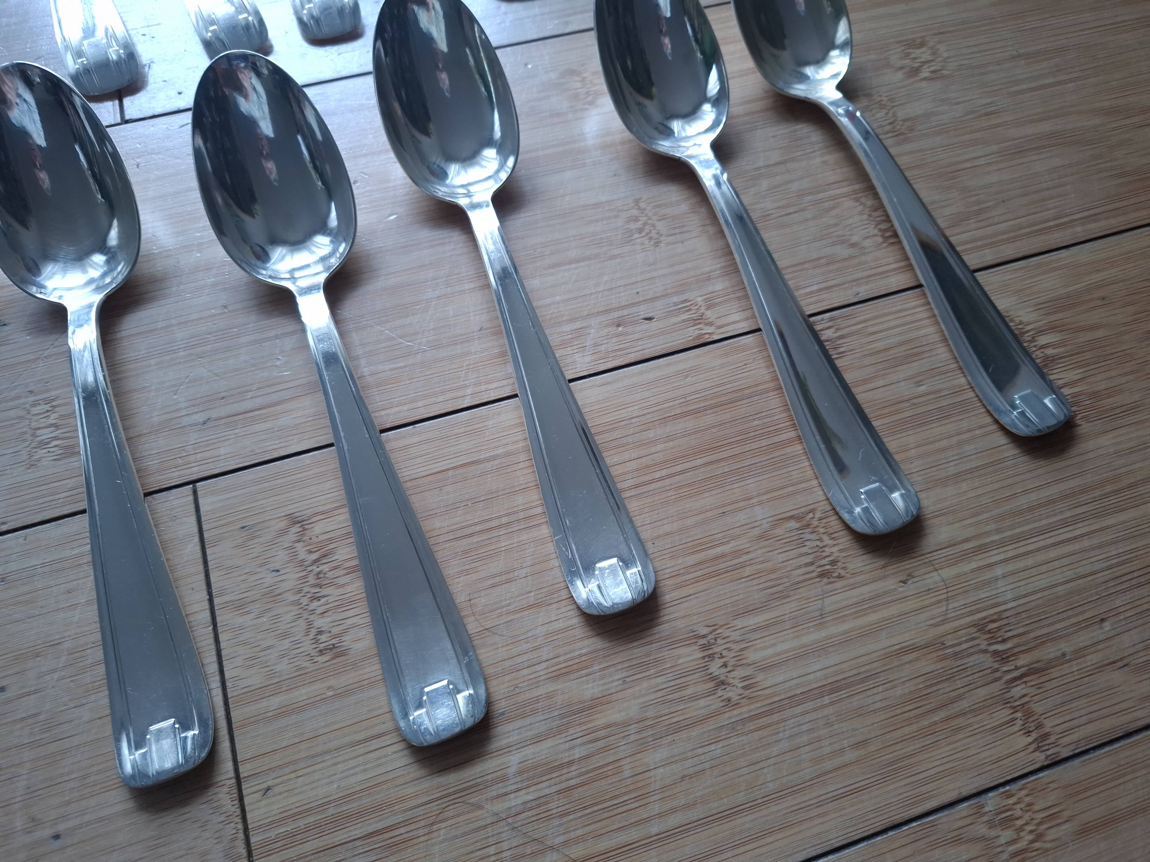 Art deco cutlery set in a box, 36 pieces.