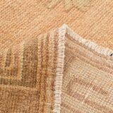 3x12 Cream & Brown Tribal Turkish Runner Rug, 95x377Cm