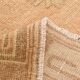 Tapis de couloir tribal turc crème et marron 3x12, 95x377 cm