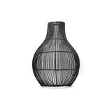 Black rattan wall light