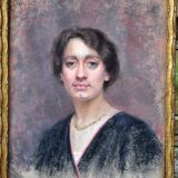 Pastel signed Laura Muntz 1909