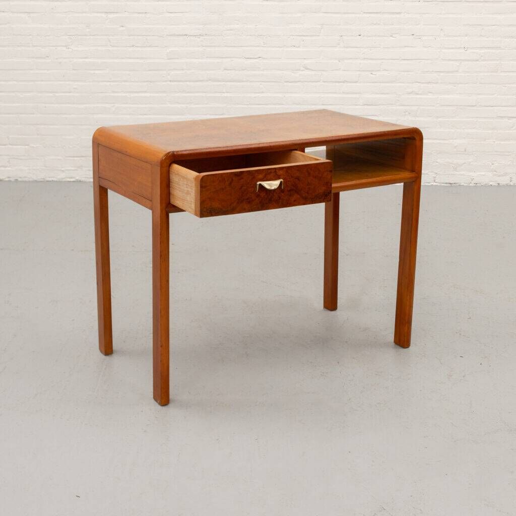 Italian Art Deco burl desk 1930s