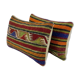Set of 2 vintage kilim cushion covers 28x58 cm