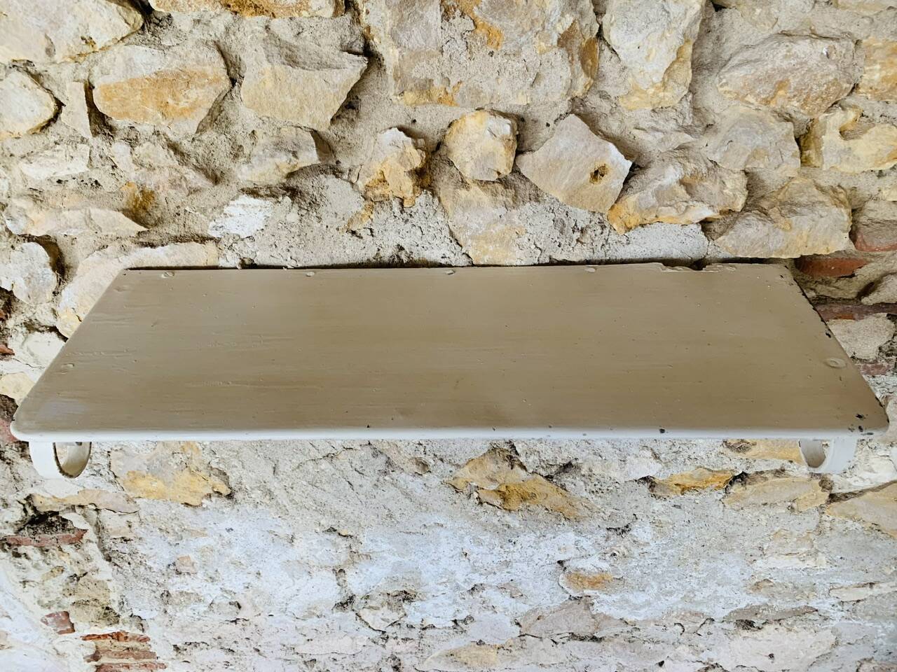 Pair of vintage garden wall shelves, circa 40's/50's