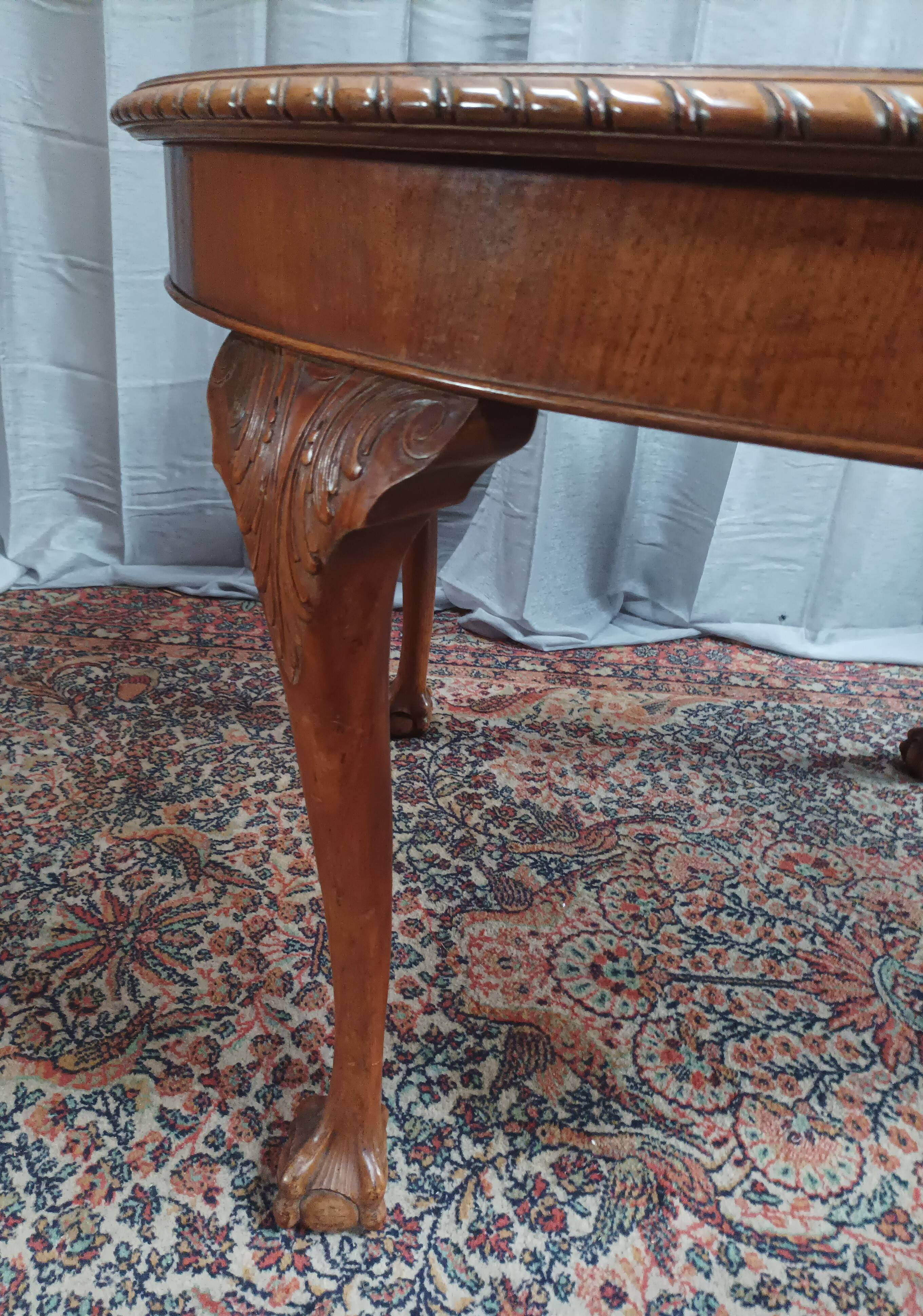 Mahogany Chippendale table Maison Jellinek Paris