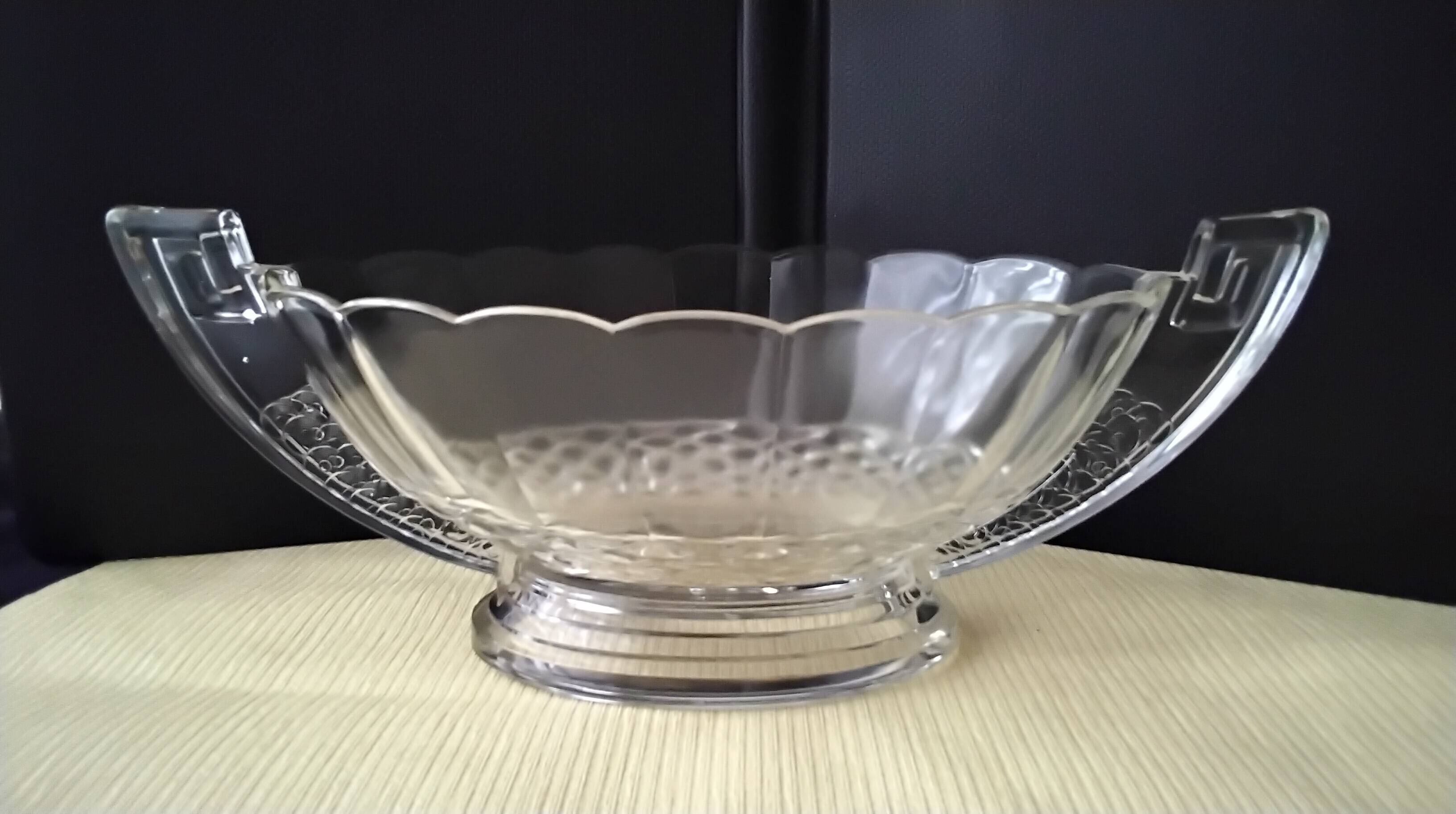 Coupe Art Déco attribué à Val Saint Lambert  modèle Roméo
