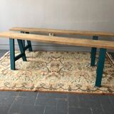 2 old farm benches