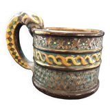 Roy Gralon pitcher by René Quillivic (1879-1969) Henriot Quimper earthenware work from the 60s