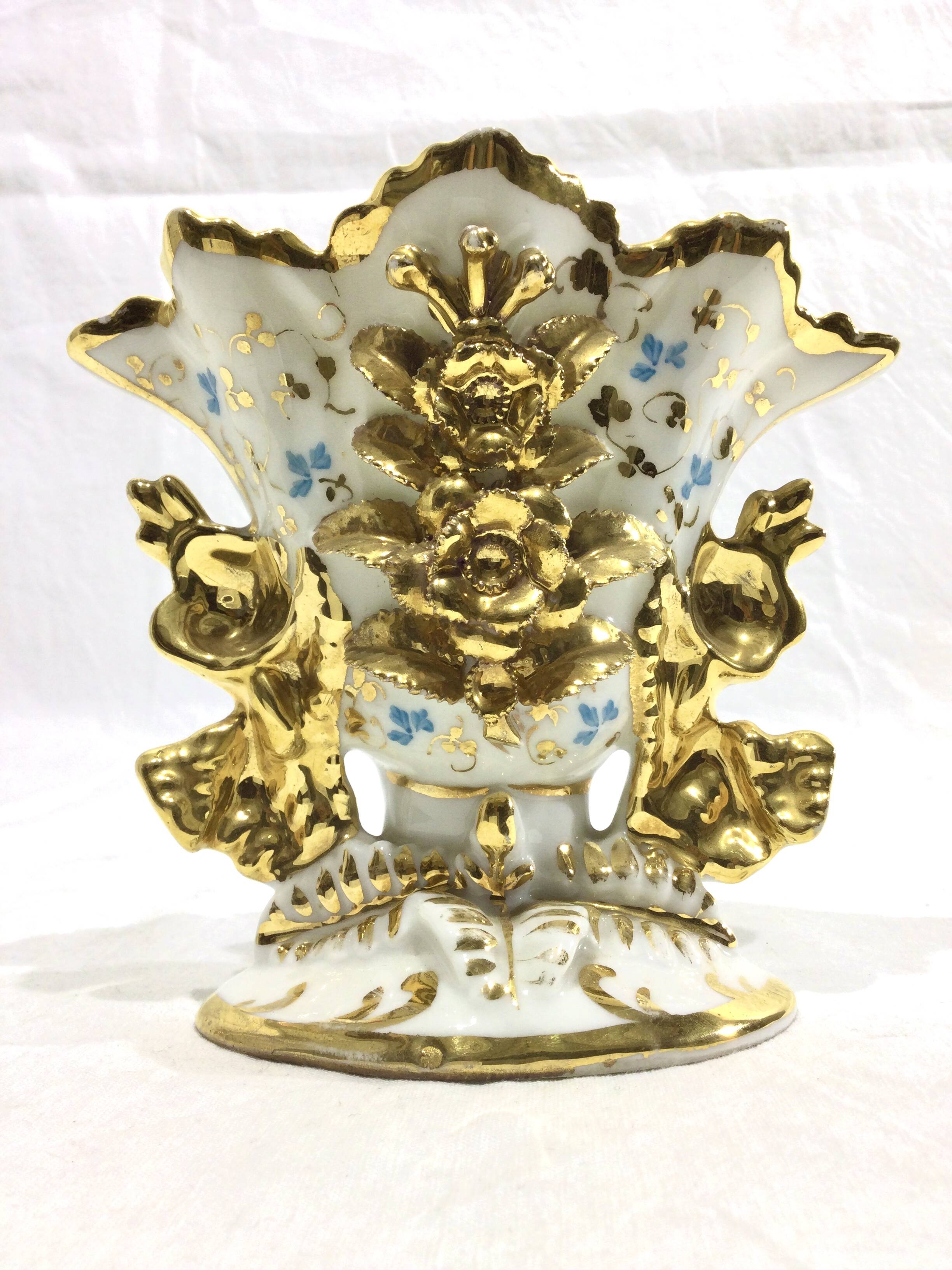 Porcelain Bridal Vase Old Paris 19th century