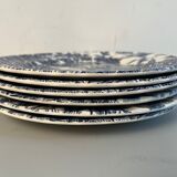 6 flat plates vintage Myott Meakin