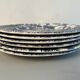 6 flat plates vintage Myott Meakin