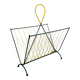 50s metal magazine rack with scoubidou