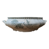 Ancien légumier plat de service Terre de Fer Porcelaine opaque de Gien modèle Océan