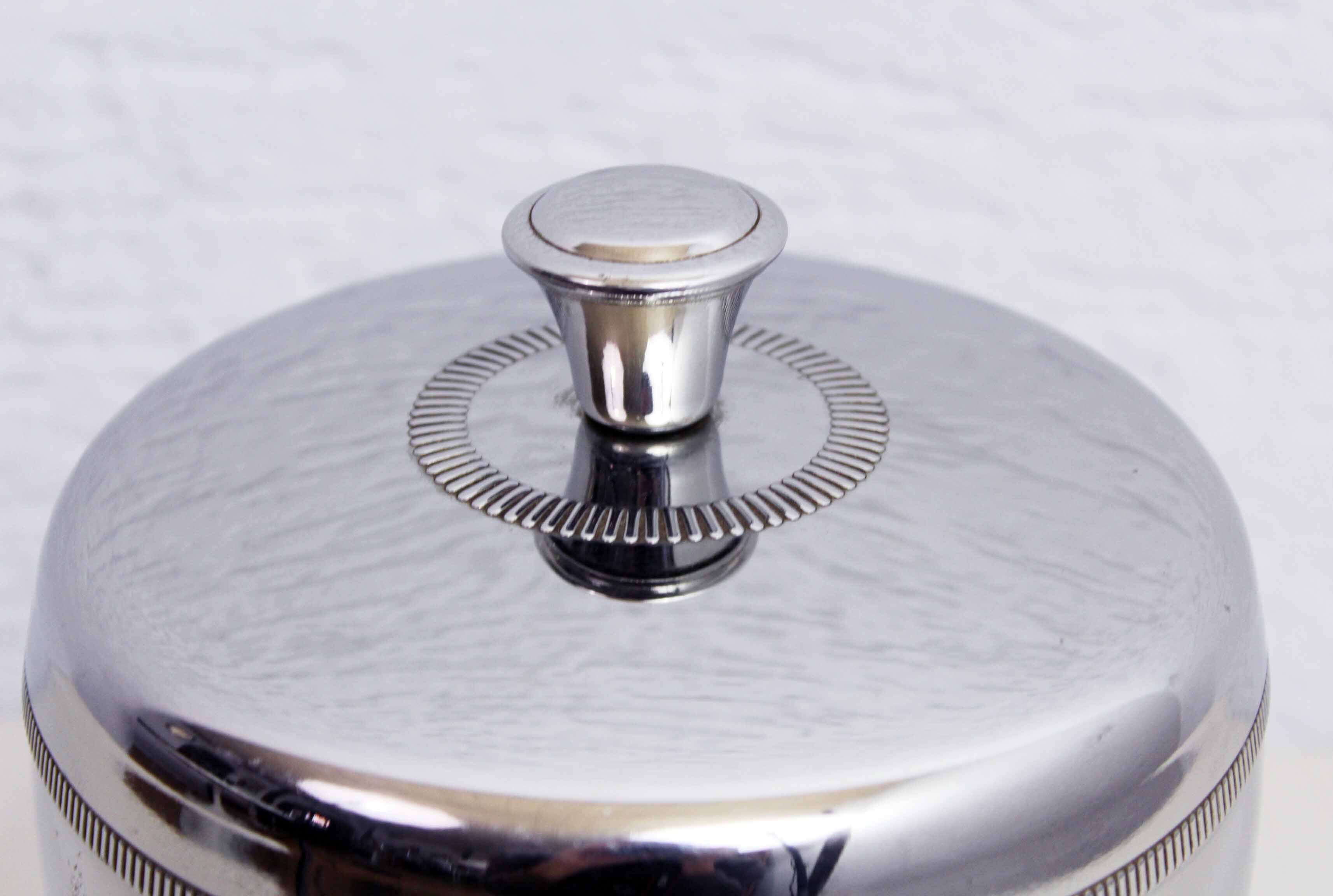 Stainless 1970s ice bucket