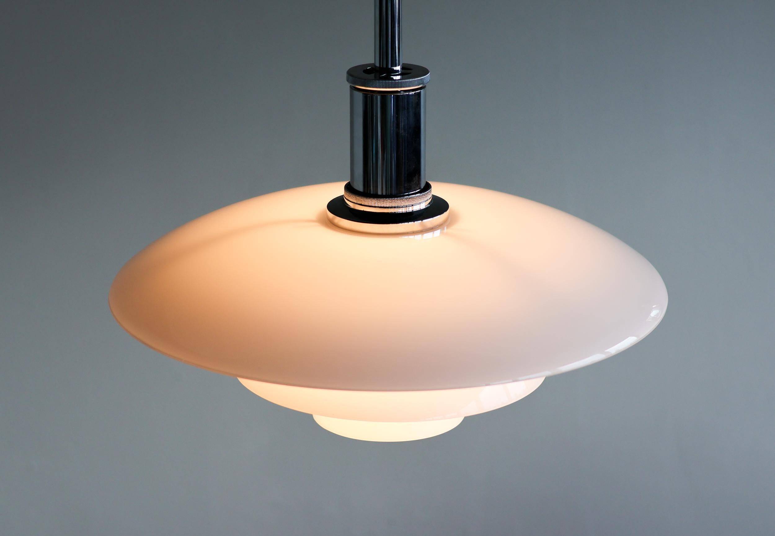 Poul Henningsen PH 4½-4 Glass Suspension Light by Louis Poulsen