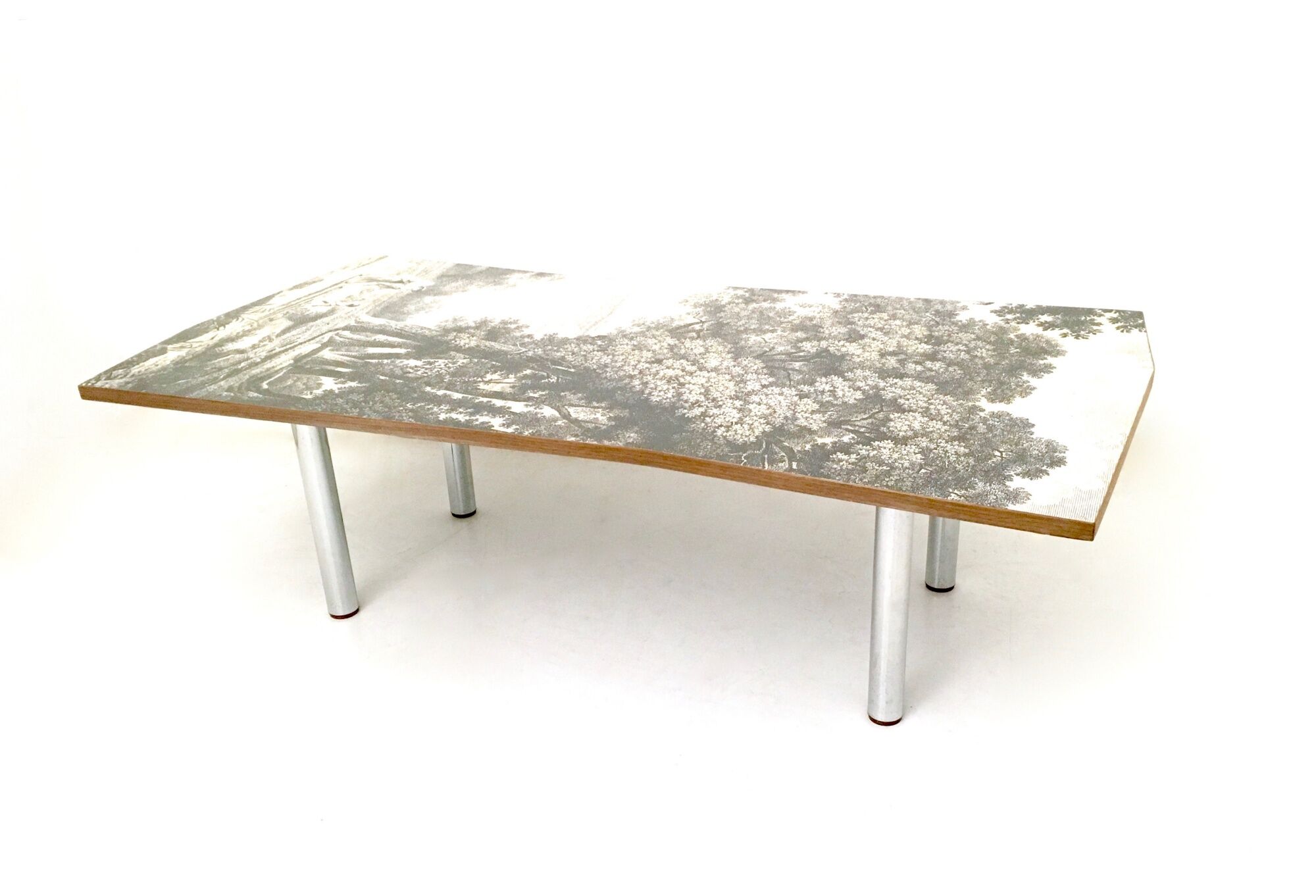 "transepoca" wooden coffee table by carmelo la gaipa, italy 2018