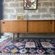 Vintage Scandinavian teak sideboard, 1970.