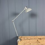 Grey two-arm Kaiser Idell clamp lamp model