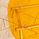 Ensemble de 2 chaises en acrylique orange, style postmoderne Memphis, design italien des années 1980 avec des cadres en chrome.
