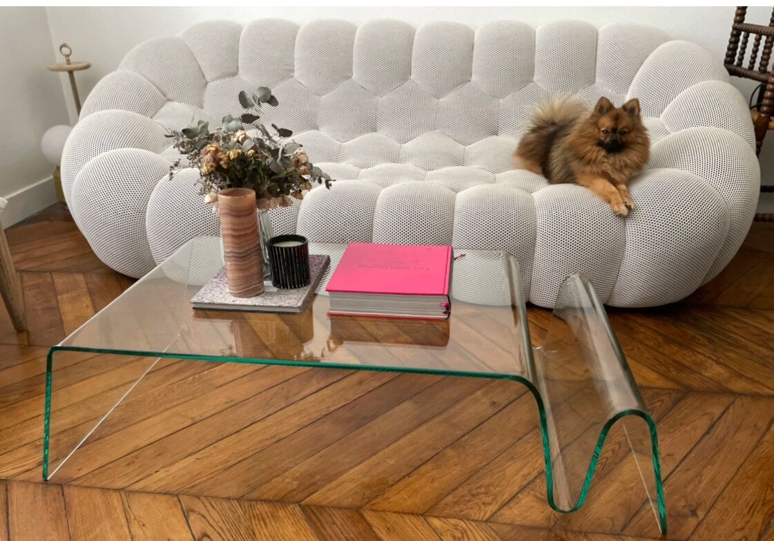 Canapé bubble design roche bobois blanc gris techno 3D | Selency