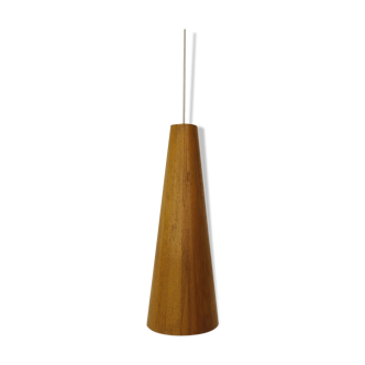 Jorgen Wolf, pine conical hanging lamp, 1960