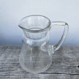 Art Deco glass pitcher