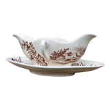 Saucière Terre de fer motif hunting