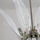 Extraordinary Large Transparent Murano Glass Leaves Chandelier by Franco Lu