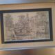 5 lithographs of Bruges, framed