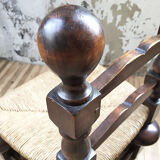 Pair of straw chairs