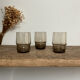 10 small vintage handmade glasses