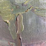 Post-impressionist table "riverside sailing" HST Seine edge