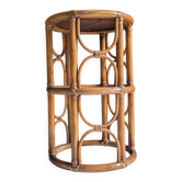 Plant stand, vintage side table, 1970s bamboo.