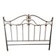 Wrought iron headboard