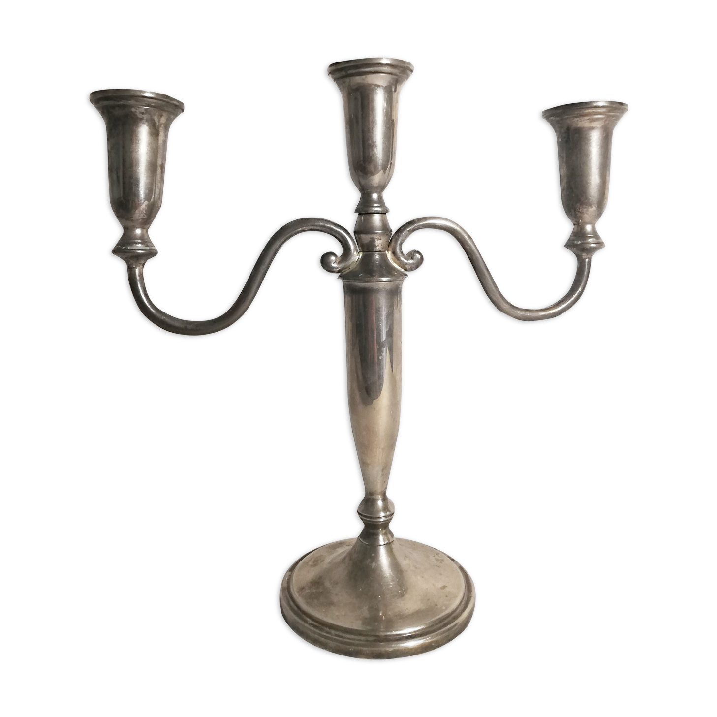 Silver-plated chandelier