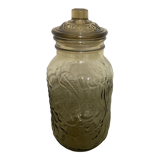 Vintage smoked glass jar