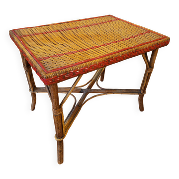 Rattan coffee table