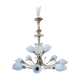 Brass chandelier with 12 fires, 60