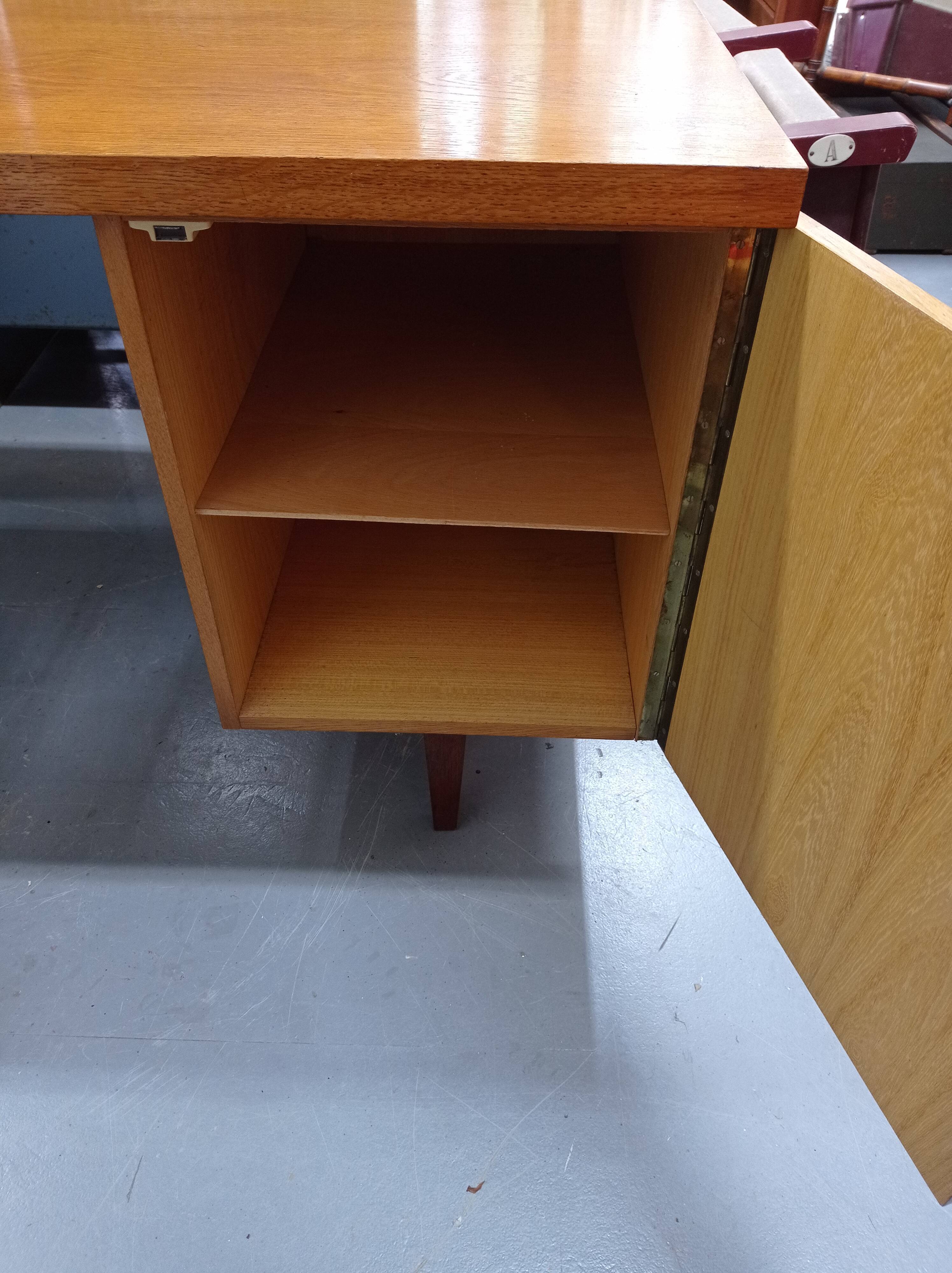 70s oak office