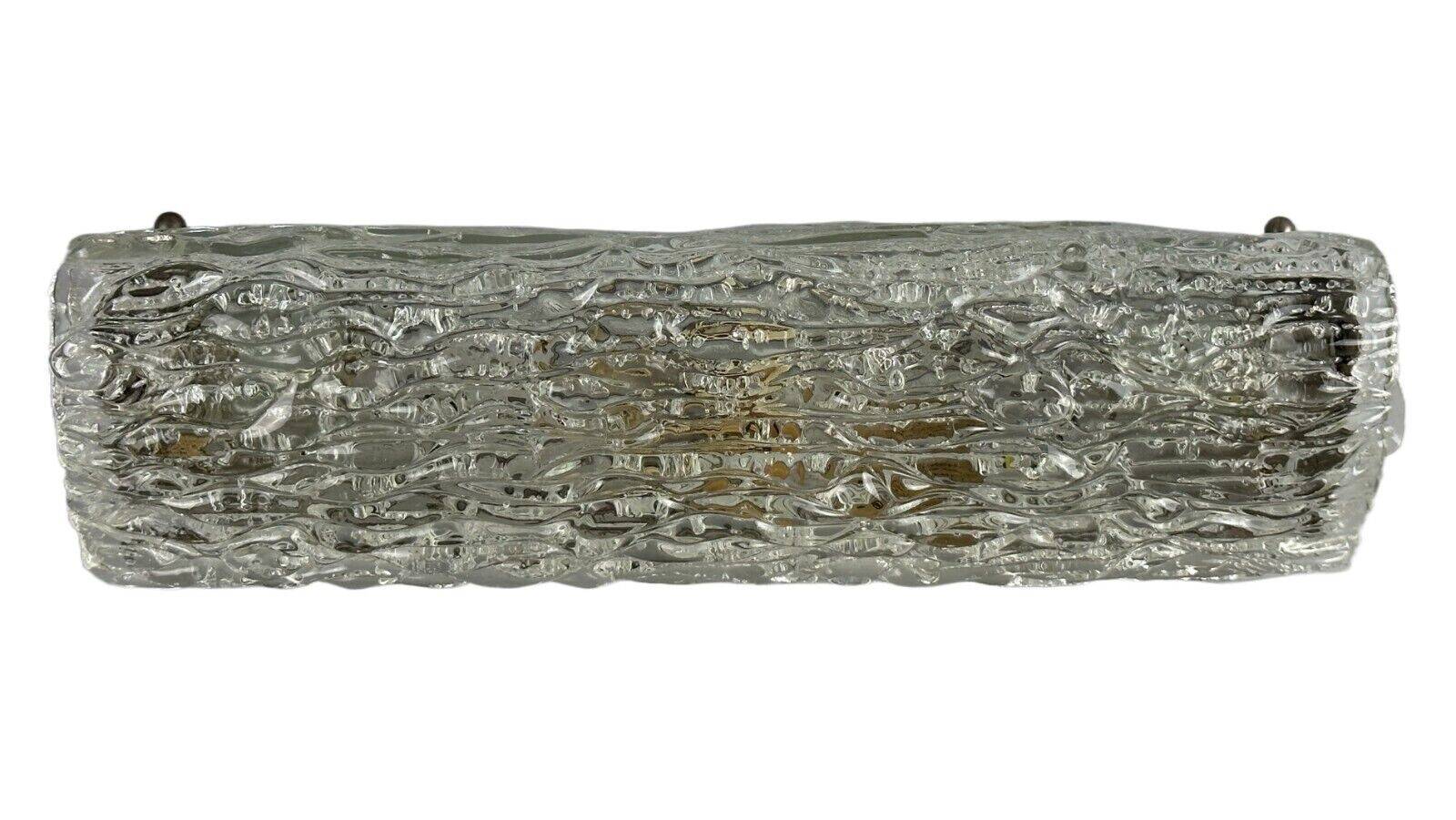 60s 70s wall lamp mirror light Germany Ice Glass Space Age Design