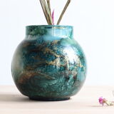 Glass ball vase by Sylvie Montagnon