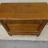 Small oak cabinet, 1 drawer and 1 tilting door