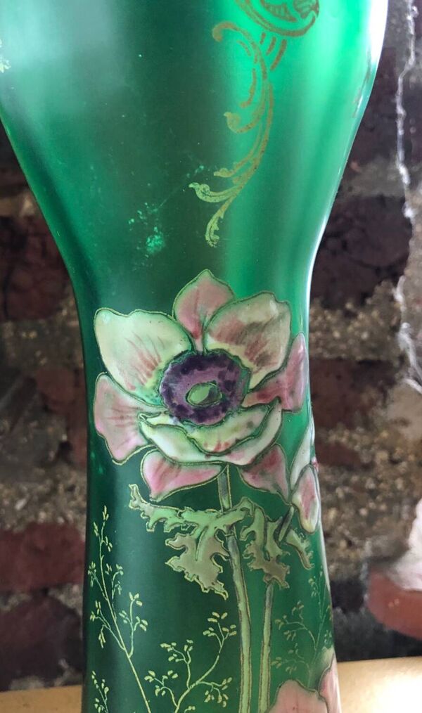 Vase émaillé Legras