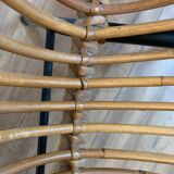 Pair of rattan armchairs for children