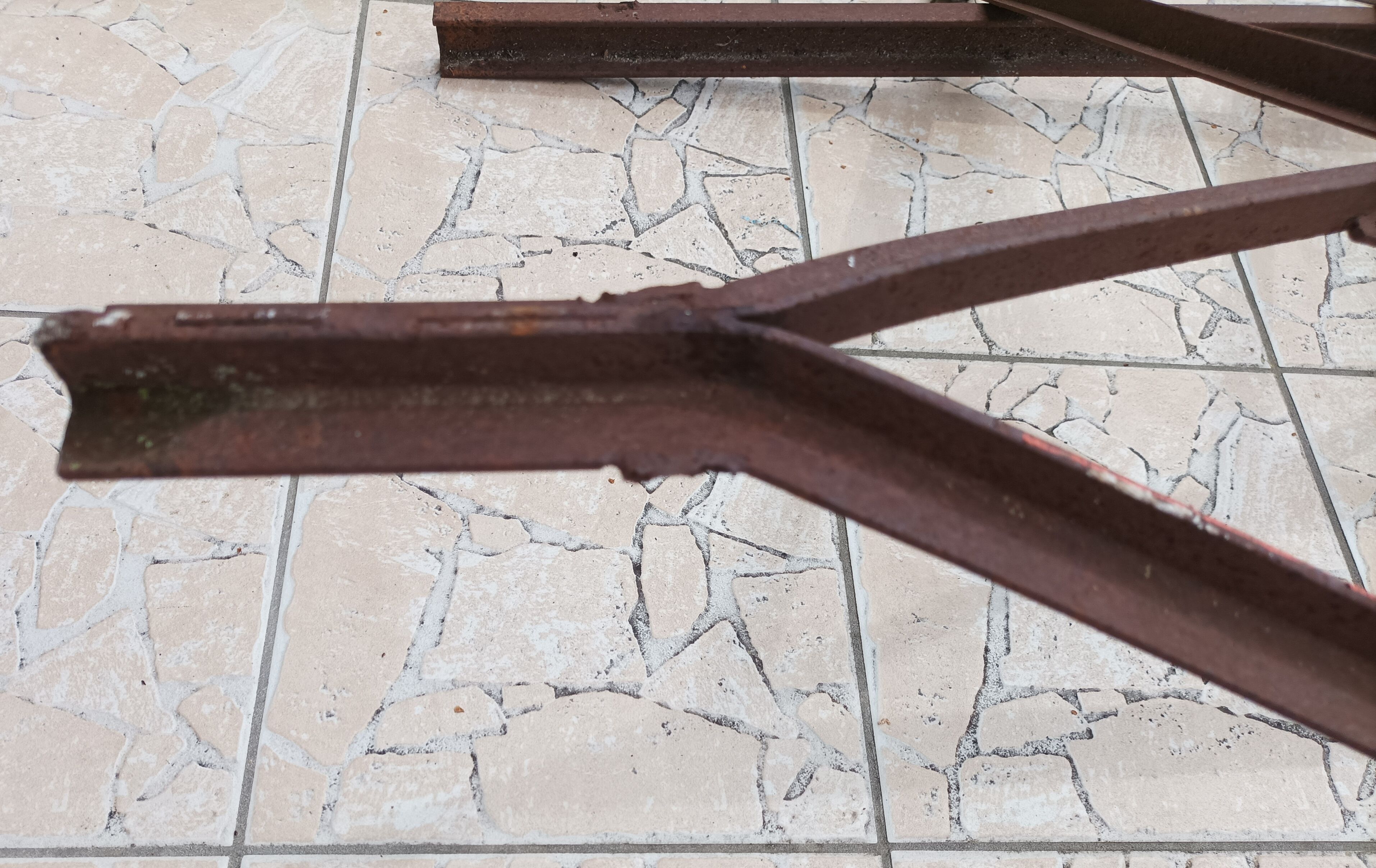 Old wrought iron canopy