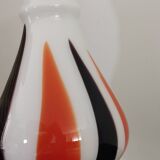 Vintage Italian pop art blown soliflore vase from the 70s in opaline