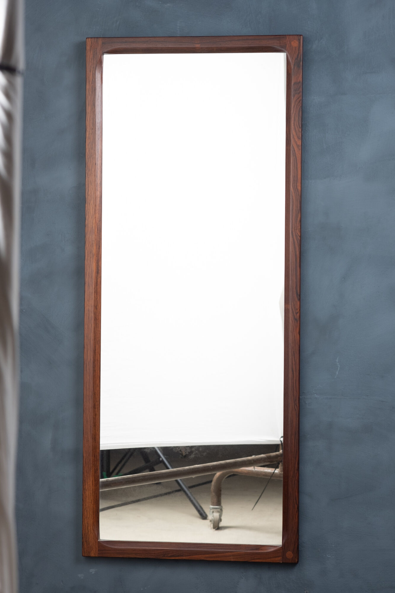 Danish Mirror with Rosewood Frame by Aksel Kjersgaard, 1960s